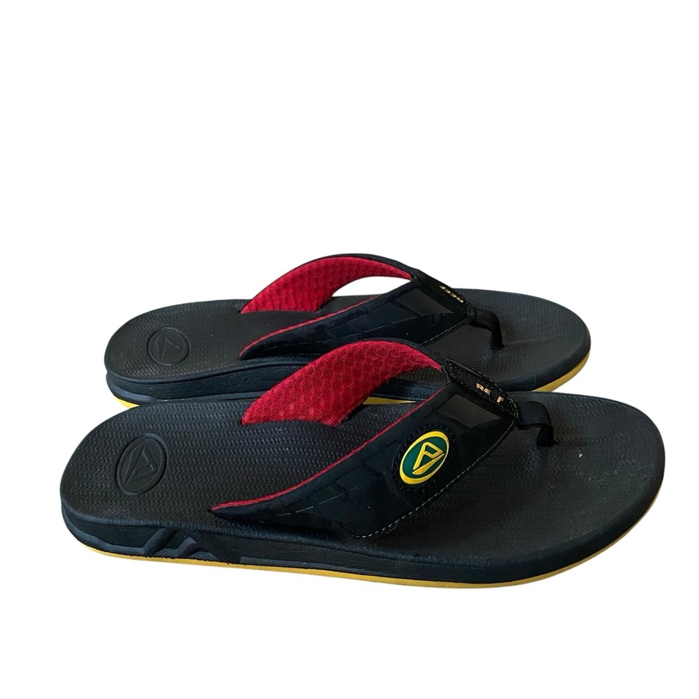 Reef Thong Flip Flops Men's Size 10 EU 43 Black Beach Pool Sports Casual